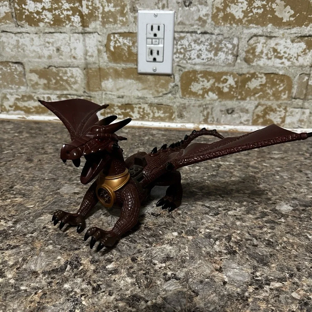 Mega Bloks Dragons Series - Red Black Dragon Figure - No Orb